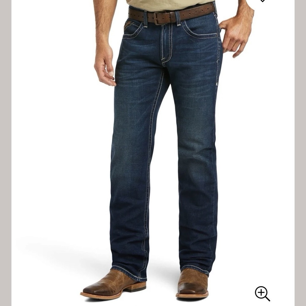 Ariat M5 Straight Stretch Remming Stackable Straight Leg Jean Mens 44X30 Western